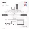 CLUB3D Cabo DisplayPort 1.4 para HDMI 4K120Hz ou 8K60Hz HDR10 M/M 3m/9,84ft