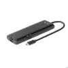 CLUB3D USB Gen 1 Type-C 8-em-1 MST Dual 4K60Hz Dock de viagem com ecrã