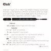 CLUB3D USB Gen 1 Type-C 8-em-1 MST Dual 4K60Hz Dock de viagem com ecrã