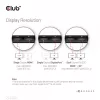 CLUB3D USB Gen 1 Type-C 8-em-1 MST Dual 4K60Hz Dock de viagem com ecrã