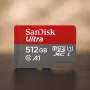 WESTERN DIGITAL SanDisk Ultra micro SDXC 512GB mais adaptador SD 150MB/s A1 Class 10 UHS-I