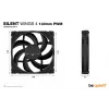 Ventoinha para caixa de computador be quiet! SILENT WINGS 4 | 140mm PWM 14 cm preta 1 unid.