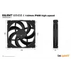 Ventoinha para caixa de computador be quiet SILENT WINGS 4 | 140mm PWM High-Speed 14 cm preta 1 unid.