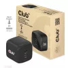 Carregador de viagem CLUB3D PPS 45W tecnologia GAN, porta dupla USB Type-C, suporte Power Delivery (PD) 3.0