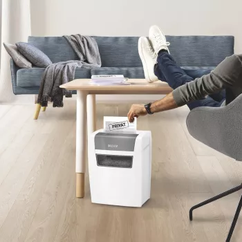 Leitz 80340000 destruidora de papel, corte em partículas, 70 dB, 22 cm, branco