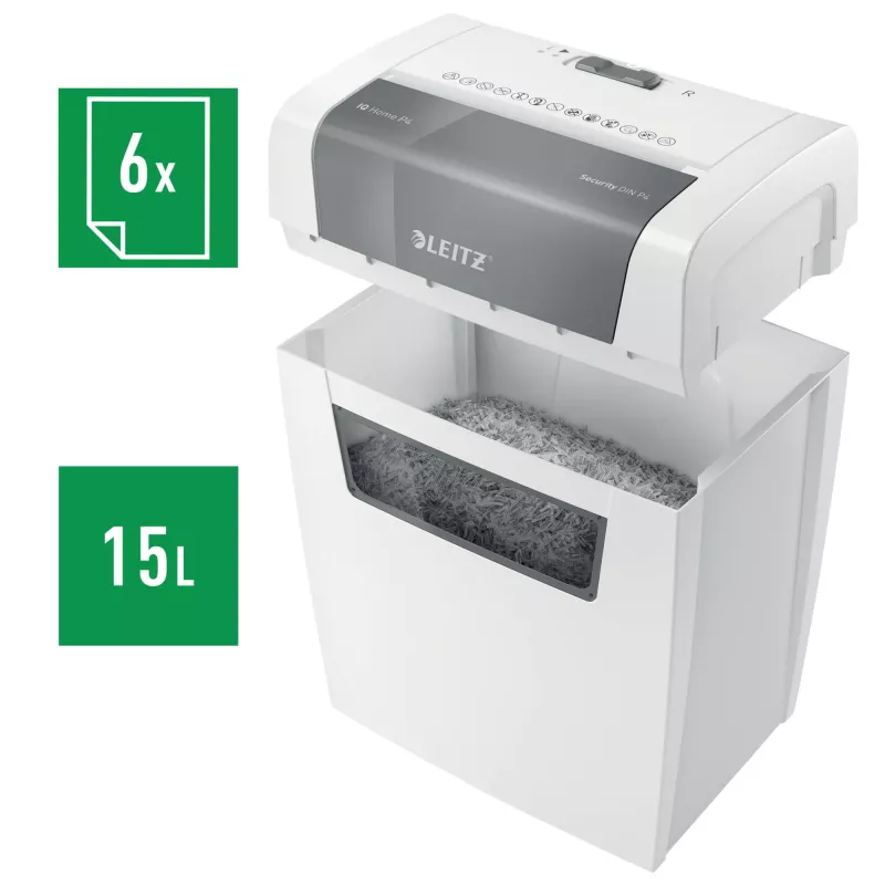 Leitz 80340000 destruidora de papel, corte em partículas, 70 dB, 22 cm, branco