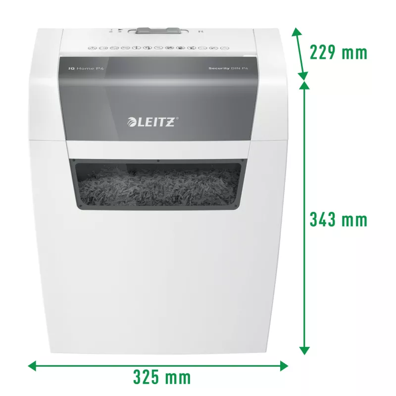 Leitz 80340000 destruidora de papel, corte em partículas, 70 dB, 22 cm, branco