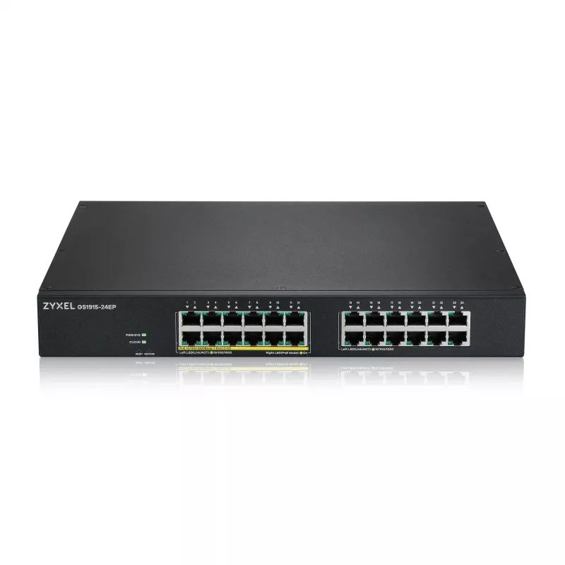 Zyxel GS1915-24EP gerido L2 Gigabit Ethernet (10/100/1000) Power over Ethernet (PoE) 1U preto