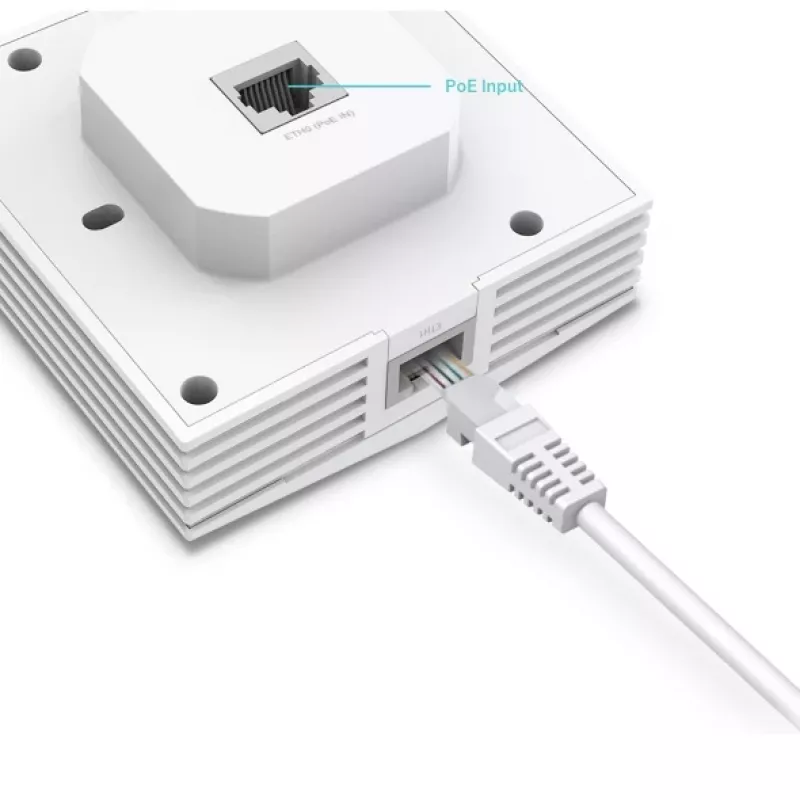 TP-Link Omada AX3000 ponto de acesso WiFi 6 para parede, 2,4 GHz, 5 GHz, 3000 Mbit/s, SNMP, SSH, WPA-Enterprise, WPA2-Enterprise, 10,100,1000 Mbit/s