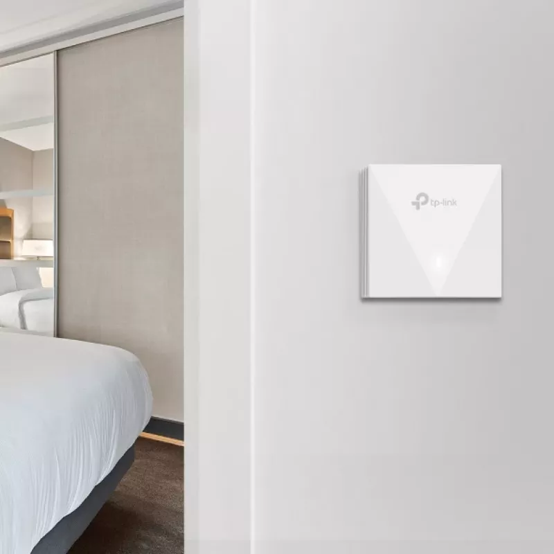TP-Link Omada AX3000 ponto de acesso WiFi 6 para parede, 2,4 GHz, 5 GHz, 3000 Mbit/s, SNMP, SSH, WPA-Enterprise, WPA2-Enterprise, 10,100,1000 Mbit/s
