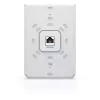 Ponto de acesso UBIQUITI Unifi 6 In-Wall U6-IW — Dualband 2,4/5 GHz, 4800 Mbit/s, 5x RJ-45, PoE, branco