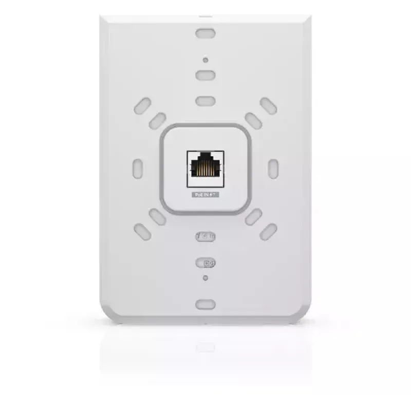 Ponto de acesso UBIQUITI Unifi 6 In-Wall U6-IW — Dualband 2,4/5 GHz, 4800 Mbit/s, 5x RJ-45, PoE, branco