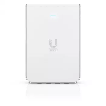 Ponto de acesso UBIQUITI Unifi 6 In-Wall U6-IW — Dualband 2,4/5 GHz, 4800 Mbit/s, 5x RJ-45, PoE, branco