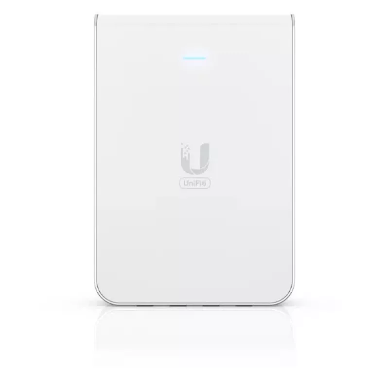 Ponto de acesso UBIQUITI Unifi 6 In-Wall U6-IW — Dualband 2,4/5 GHz, 4800 Mbit/s, 5x RJ-45, PoE, branco