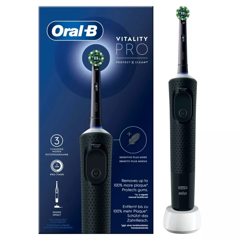 Oral-B Vitality Pro escova de dentes rotativa para adulto preto
