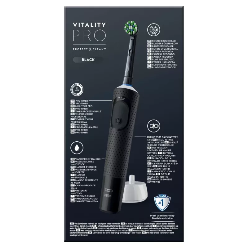 Oral-B Vitality Pro escova de dentes rotativa para adulto preto