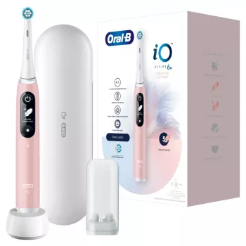 Oral-B 445197 escova de dentes elétrica para adulto escova de dentes vibratória rosa, branco