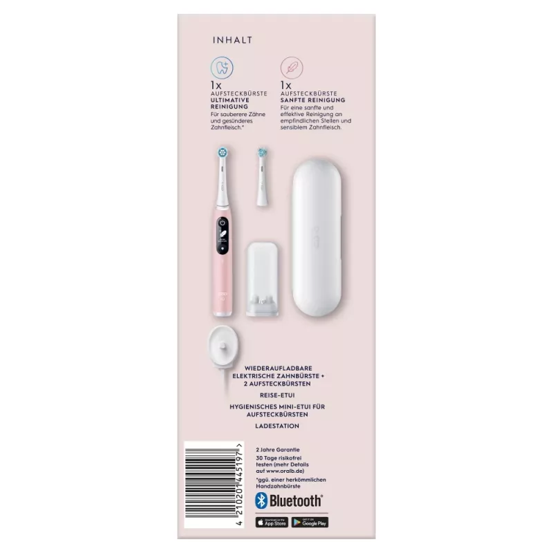 Oral-B 445197 escova de dentes elétrica para adulto escova de dentes vibratória rosa, branco