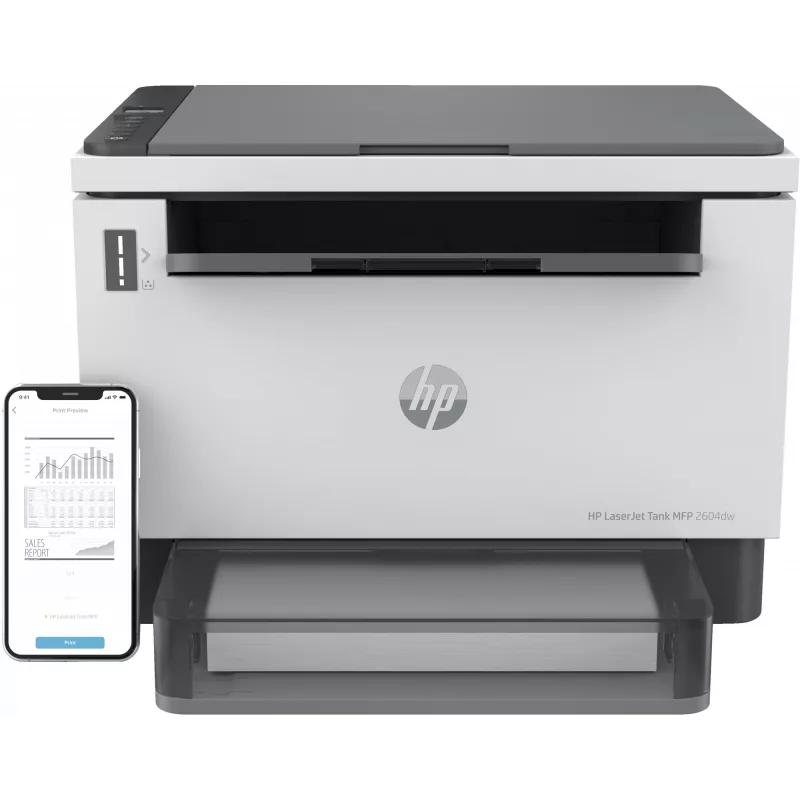 HP LaserJet Tank MFP 2604dw impressora, laser, impressão mono, 600 x 600 DPI, A4, impressão direta, cinzento