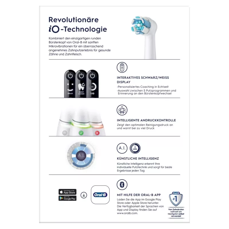 Oral-B 445234 escova de dentes elétrica adulto escova de dentes vibratória branco