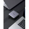 Ugreen 40914 Nexode carregador de secretária USB-C USB-A GaN 200W, para interior, AC, 21 V, 5 A, 2 m, preto, cinzento