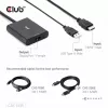 CLUB3D adaptador ativo HDMI + Micro USB para DisplayPort™ 4K120Hz ou 8K30Hz M/F