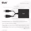 CLUB3D adaptador ativo HDMI + Micro USB para DisplayPort™ 4K120Hz ou 8K30Hz M/F