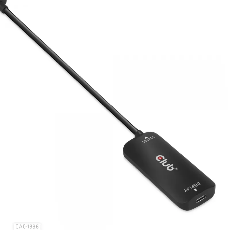 CLUB3D adaptador ativo HDMI + Micro USB para USB Type-C 4K120Hz ou 8K30Hz M/F