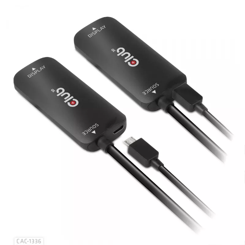 CLUB3D adaptador ativo HDMI + Micro USB para USB Type-C 4K120Hz ou 8K30Hz M/F
