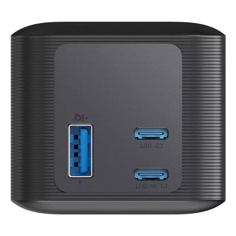Carregador portátil Anker 737 (A1289011) – 24000 mAh, 140 W, 2× USB-C + 1× USB-A, prateado/preto