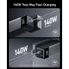 Carregador portátil Anker 737 (A1289011) – 24000 mAh, 140 W, 2× USB-C + 1× USB-A, prateado/preto