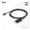 CLUB3D cabo MiniDisplayPort 1.4 para HDMI 4K120Hz ou 8K60Hz HDR10+ M/M 1,8m / 6ft