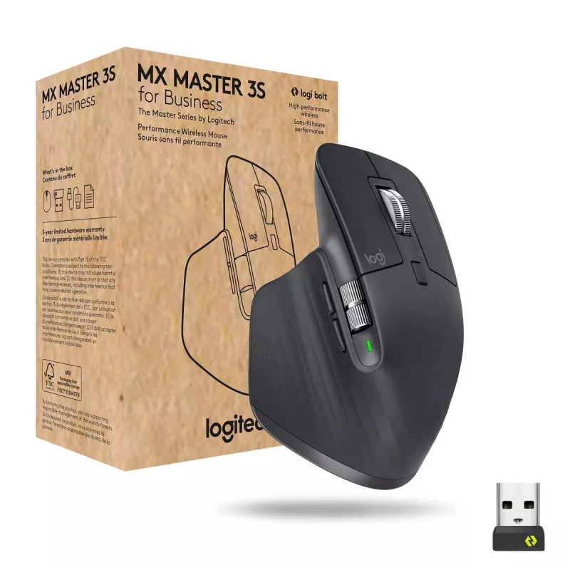 Rato sem fios Bluetooth LOGITECH MX Master 3S for Business – grafite