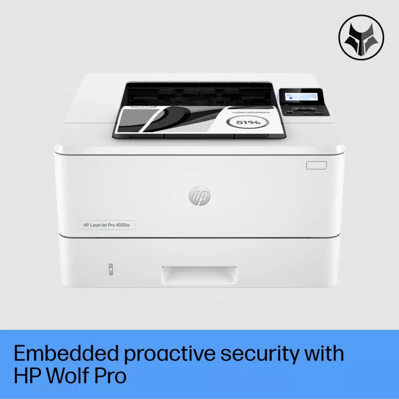 Impressora HP LaserJet Pro 4002dw laser branca