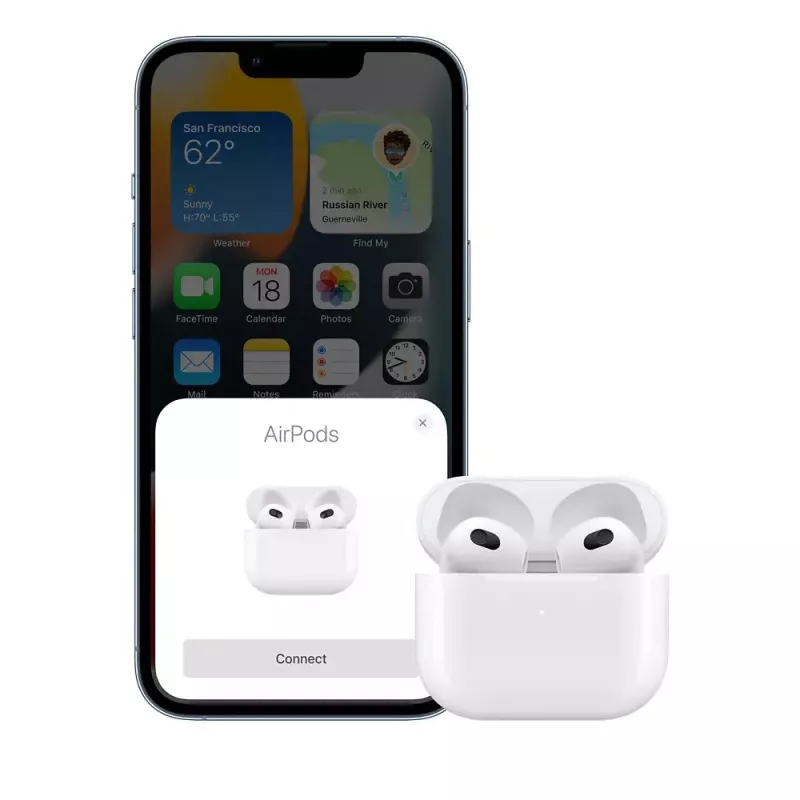 Auscultadores Apple AirPods 3.ª geração com estojo de carregamento Lightning