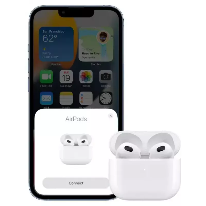 Auscultadores Apple AirPods 3.ª geração com estojo de carregamento Lightning