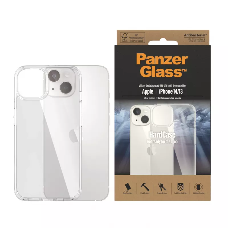 Capa rígida PanzerGlass Apple iPhone 2022 14 13 transparente