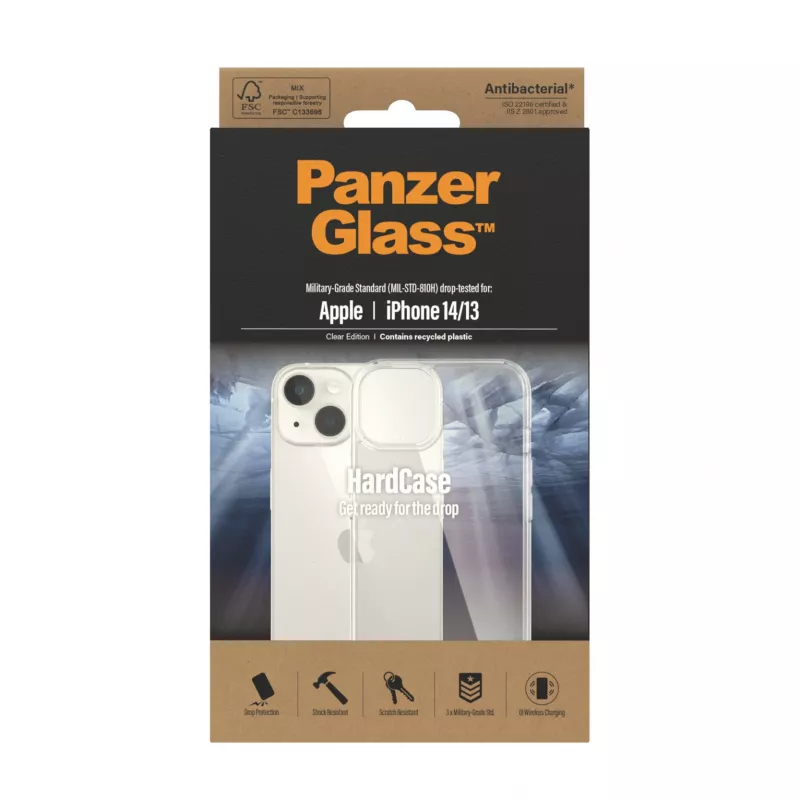 Capa rígida PanzerGlass Apple iPhone 2022 14 13 transparente