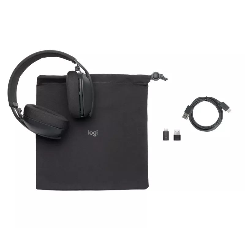 Headset LOGITECH - Zone Vibe - sem fios - grafite (versão Teams)