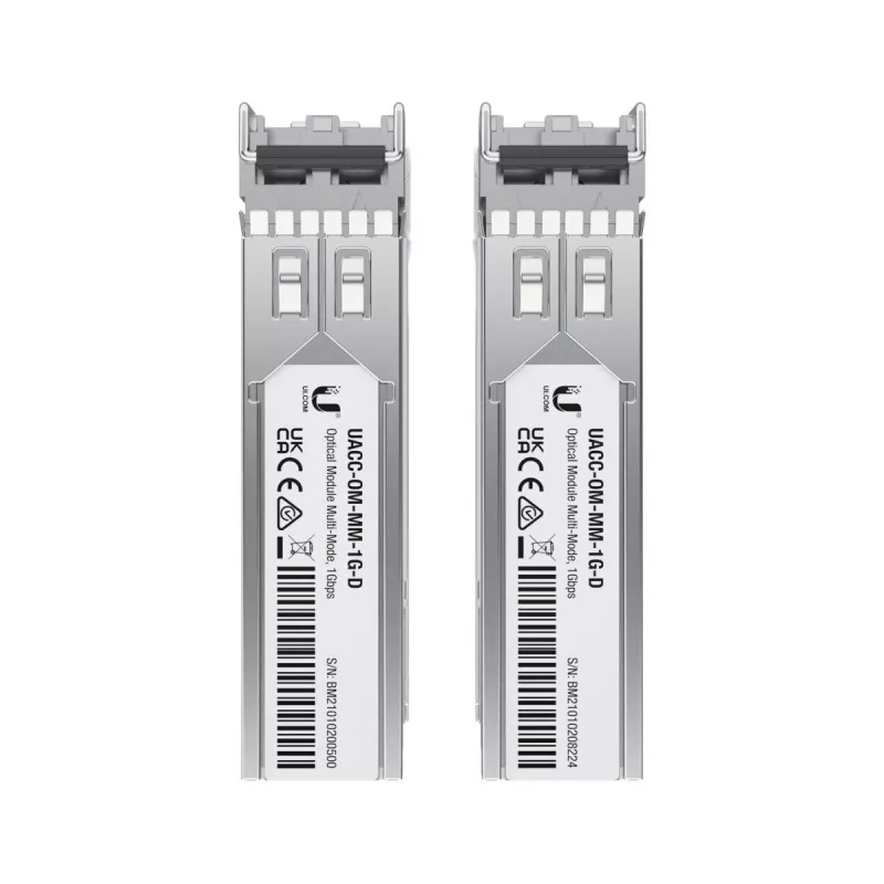UBIQUITI NETWORKS 1.25gbps Sfp 2xlc Mm 850nm 550m - pack de 2 (uf-mm-1g)