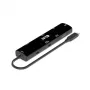 CLUB3D USB4™ Gen3x2 Type-C, hub 6-em-1 com HDMI™ 8K60Hz ou 4K120Hz, 2xUSB Type-A(10G), Ethernet RJ45(2.5G) e 2xUSB Type-C, 1x Data(10G) e 1xPD3.0 carregamento 100 W