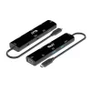 CLUB3D USB4™ Gen3x2 Type-C, hub 6-em-1 com HDMI™ 8K60Hz ou 4K120Hz, 2xUSB Type-A(10G), Ethernet RJ45(2.5G) e 2xUSB Type-C, 1x Data(10G) e 1xPD3.0 carregamento 100 W