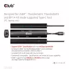 CLUB3D USB4™ Gen3x2 Type-C, hub 6-em-1 com HDMI™ 8K60Hz ou 4K120Hz, 2xUSB Type-A(10G), Ethernet RJ45(2.5G) e 2xUSB Type-C, 1x Data(10G) e 1xPD3.0 carregamento 100 W
