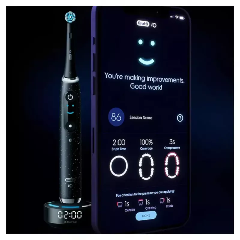 Escova de dentes rotativa-oscilante Oral-B iO Series 10 preta