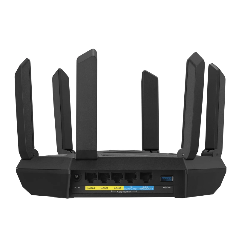 Router wireless ASUS RT-AXE7800 Tri-Band (2,4 GHz / 5 GHz / 6 GHz) preto