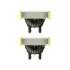 Cabeça de barbear Philips Norelco OneBlade QP420/50, prata, 2 cabeças de substituição, compatível com Philips OneBlade