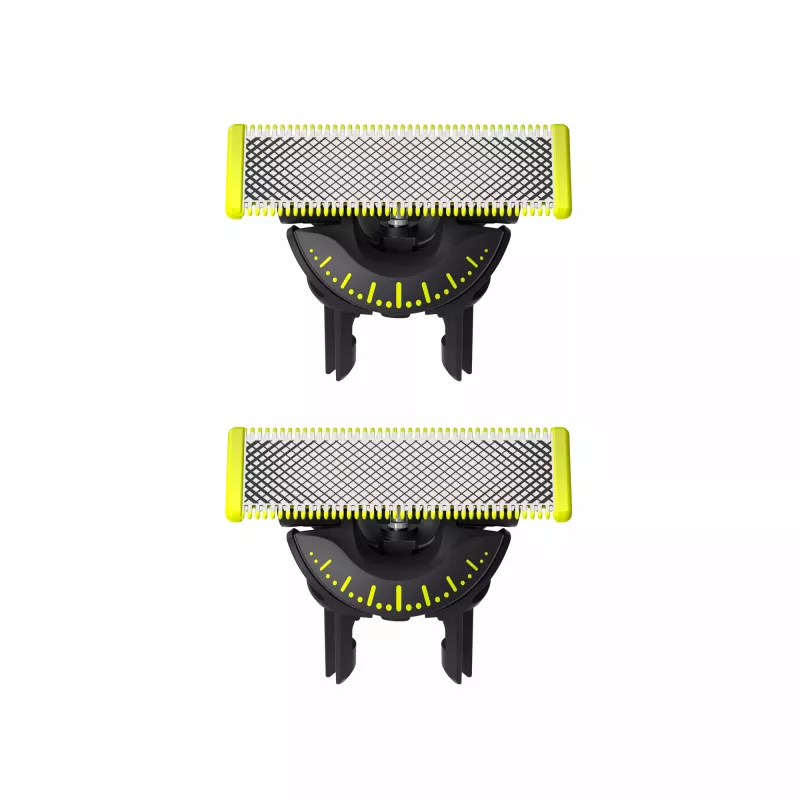 Cabeça de barbear Philips Norelco OneBlade QP420/50, prata, 2 cabeças de substituição, compatível com Philips OneBlade