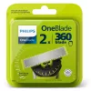 Cabeça de barbear Philips Norelco OneBlade QP420/50, prata, 2 cabeças de substituição, compatível com Philips OneBlade