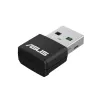 Adaptador de rede ASUS USB-AX55 Nano AX1800 Wi-Fi 6 dual-band adaptador USB Wi-Fi, 1800 Mbps, preto