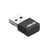 Adaptador de rede ASUS USB-AX55 Nano AX1800 Wi-Fi 6 dual-band adaptador USB Wi-Fi, 1800 Mbps, preto